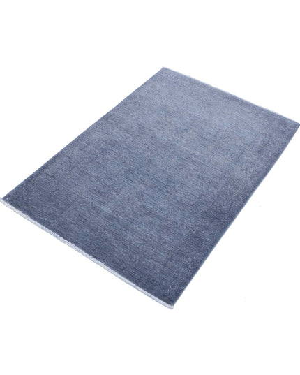 Overdye 2' 7" X 3' 10" Hand Knotted Wool Rug 2' 7" X 3' 10" (79 X 117) / Grey / Wool