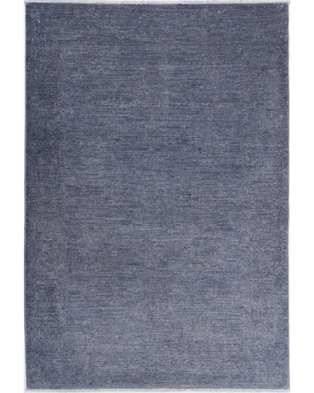 Overdye 2' 7" X 3' 10" Hand Knotted Wool Rug 2' 7" X 3' 10" (79 X 117) / Grey / Wool