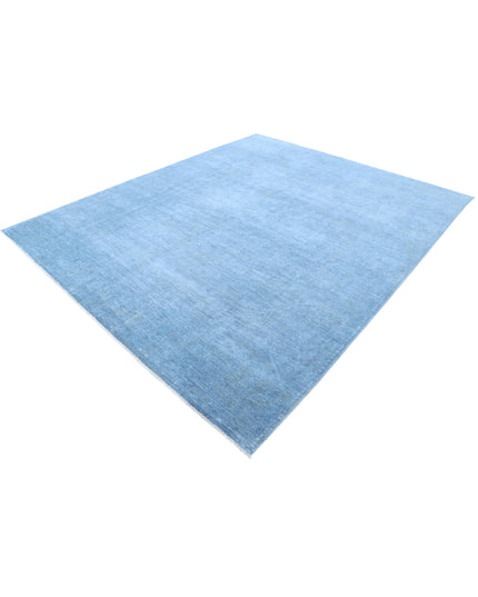 Overdye 8' 0" X 9' 8" Hand Knotted Wool Rug 8' 0" X 9' 8" (244 X 295) / Blue / Wool
