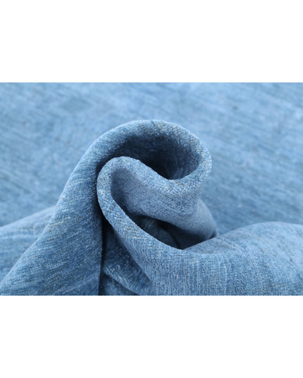 Overdye 8' 0" X 9' 8" Hand Knotted Wool Rug 8' 0" X 9' 8" (244 X 295) / Blue / Wool