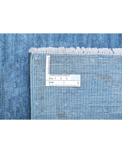 Overdye 8' 0" X 9' 8" Hand Knotted Wool Rug 8' 0" X 9' 8" (244 X 295) / Blue / Wool