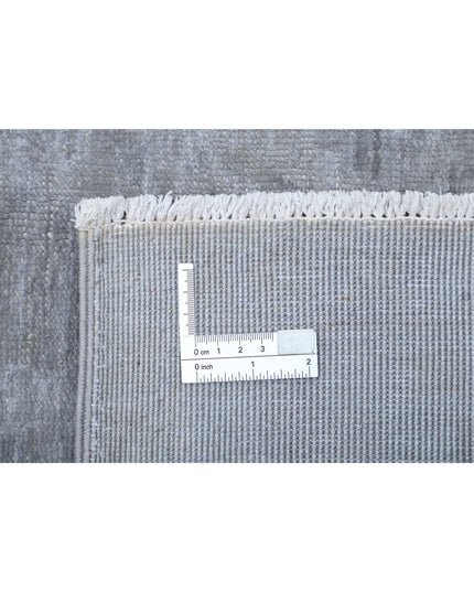 Overdye 4' 7" X 6' 1" Hand Knotted Wool Rug 4' 7" X 6' 1" (140 X 185) / Grey / Wool