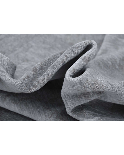 Overdye 7' 10" X 9' 6" Hand Knotted Wool Rug 7' 10" X 9' 6" (239 X 290) / Grey / Wool