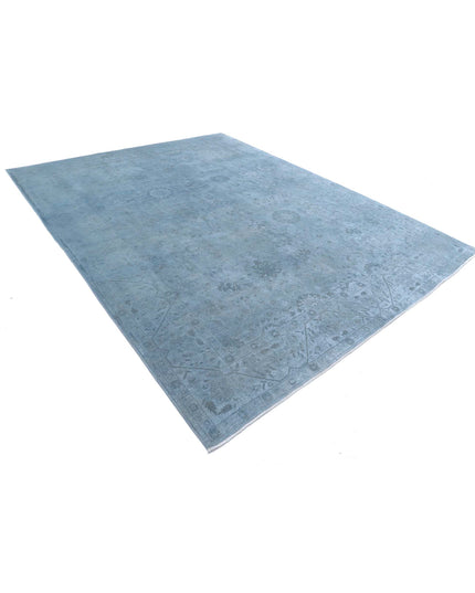 Overdye 8' 10" X 11' 3" Hand Knotted Wool Rug 8' 10" X 11' 3" (269 X 343) / Blue / Wool