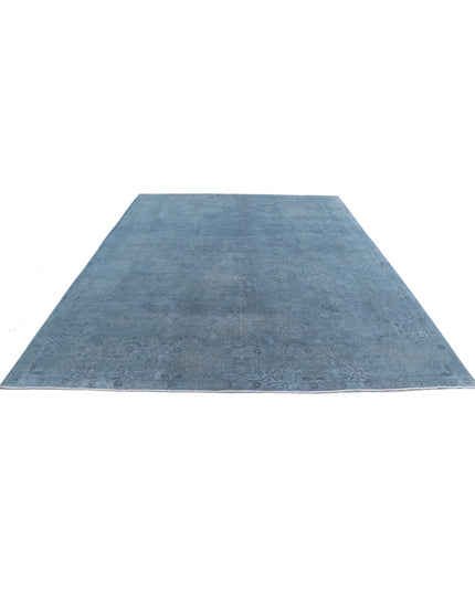 Overdye 8' 10" X 11' 3" Hand Knotted Wool Rug 8' 10" X 11' 3" (269 X 343) / Blue / Wool