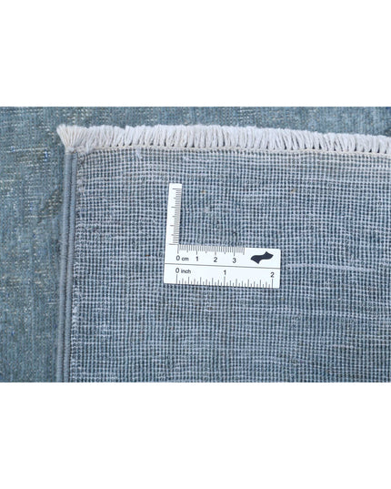 Overdye 8' 10" X 11' 3" Hand Knotted Wool Rug 8' 10" X 11' 3" (269 X 343) / Blue / Wool