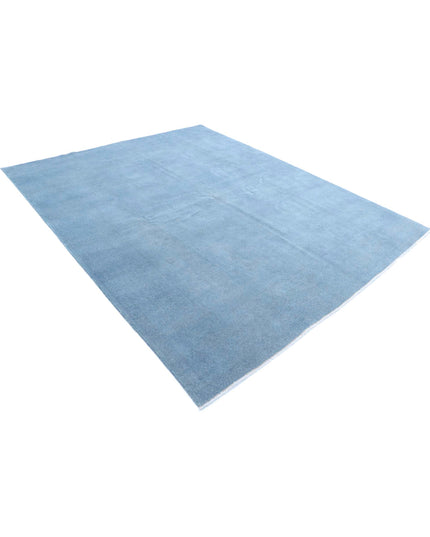 Overdye 7' 8" X 9' 5" Hand Knotted Wool Rug 7' 8" X 9' 5" (234 X 287) / Blue / Wool