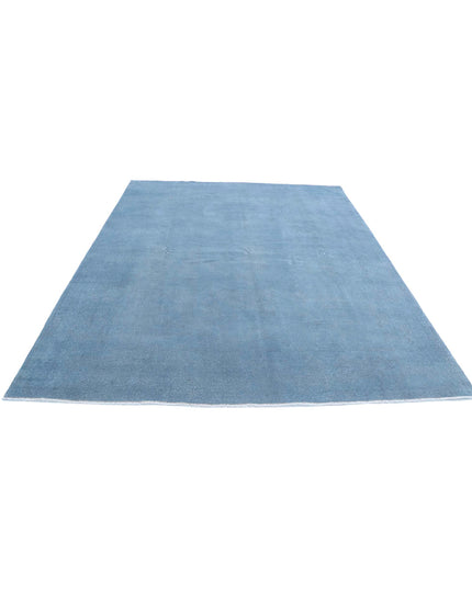 Overdye 7' 8" X 9' 5" Hand Knotted Wool Rug 7' 8" X 9' 5" (234 X 287) / Blue / Wool