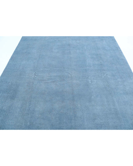 Overdye 7' 8" X 9' 5" Hand Knotted Wool Rug 7' 8" X 9' 5" (234 X 287) / Blue / Wool