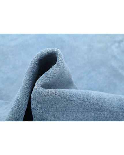 Overdye 7' 8" X 9' 5" Hand Knotted Wool Rug 7' 8" X 9' 5" (234 X 287) / Blue / Wool