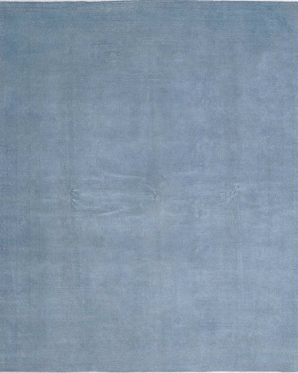 Overdye 7' 8" X 9' 5" Hand Knotted Wool Rug 7' 8" X 9' 5" (234 X 287) / Blue / Wool
