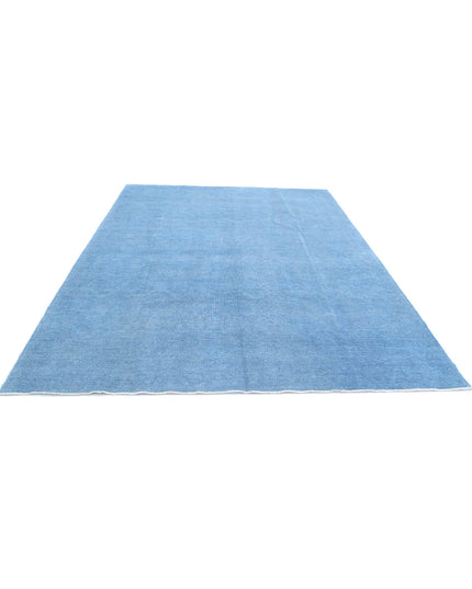 Overdye 7' 10" X 10' 7" Hand Knotted Wool Rug 7' 10" X 10' 7" (239 X 322) / Blue / Wool