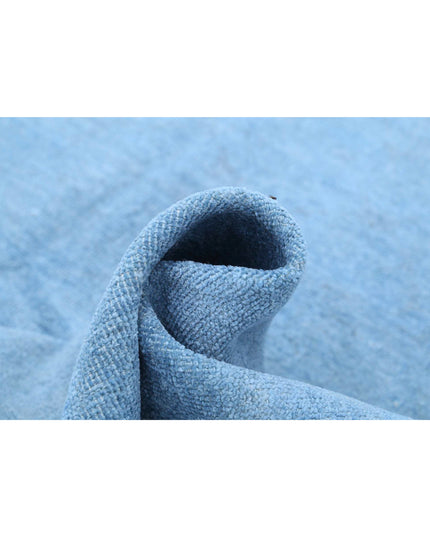 Overdye 7' 10" X 10' 7" Hand Knotted Wool Rug 7' 10" X 10' 7" (239 X 322) / Blue / Wool