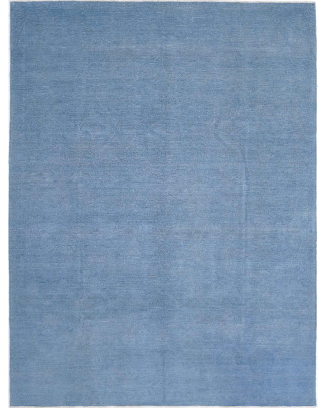 Overdye 7' 10" X 10' 7" Hand Knotted Wool Rug 7' 10" X 10' 7" (239 X 322) / Blue / Wool