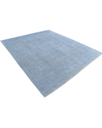 Overdye 8' 5" X 9' 8" Hand Knotted Wool Rug 8' 5" X 9' 8" (257 X 295) / Blue / Wool