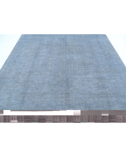 Overdye 8' 5" X 9' 8" Hand Knotted Wool Rug 8' 5" X 9' 8" (257 X 295) / Blue / Wool