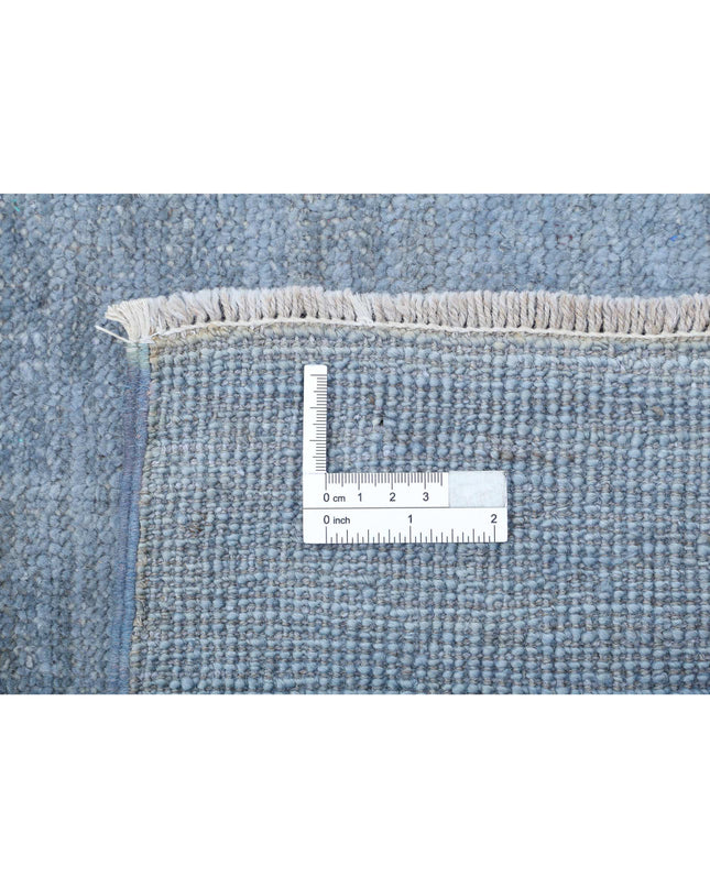 Overdye 8' 5" X 9' 8" Hand Knotted Wool Rug 8' 5" X 9' 8" (257 X 295) / Blue / Wool