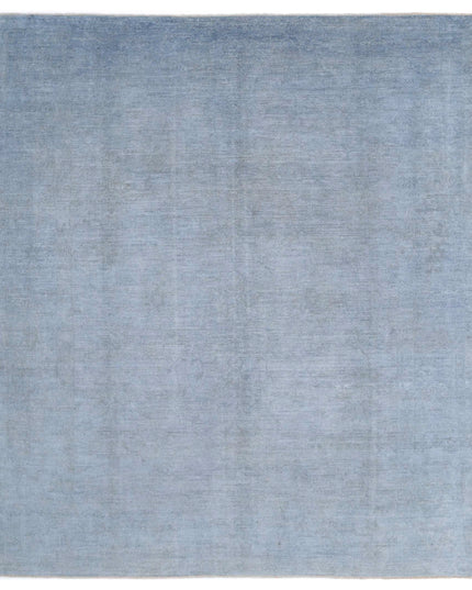 Overdye 8' 5" X 9' 8" Hand Knotted Wool Rug 8' 5" X 9' 8" (257 X 295) / Blue / Wool