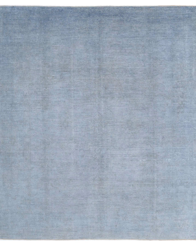 Overdye 8' 5" X 9' 8" Hand Knotted Wool Rug 8' 5" X 9' 8" (257 X 295) / Blue / Wool