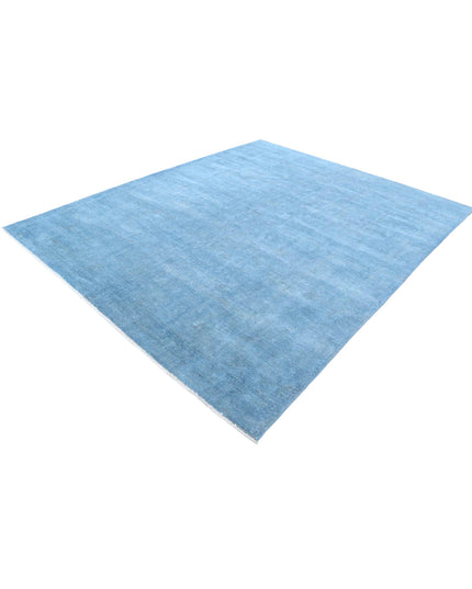 Overdye 7' 11" X 9' 8" Hand Knotted Wool Rug 7' 11" X 9' 8" (241 X 295) / Blue / Wool