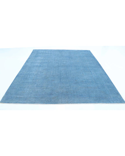 Overdye 7' 11" X 9' 8" Hand Knotted Wool Rug 7' 11" X 9' 8" (241 X 295) / Blue / Wool
