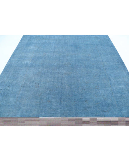 Overdye 7' 11" X 9' 8" Hand Knotted Wool Rug 7' 11" X 9' 8" (241 X 295) / Blue / Wool