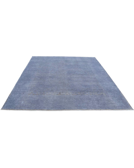 Overdye 8' 0" X 9' 0" Hand Knotted Wool Rug 8' 0" X 9' 0" (244 X 274) / Grey / Wool