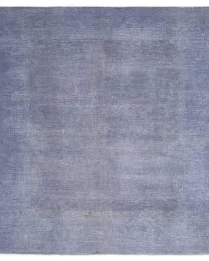 Overdye 8' 0" X 9' 0" Hand Knotted Wool Rug 8' 0" X 9' 0" (244 X 274) / Grey / Wool