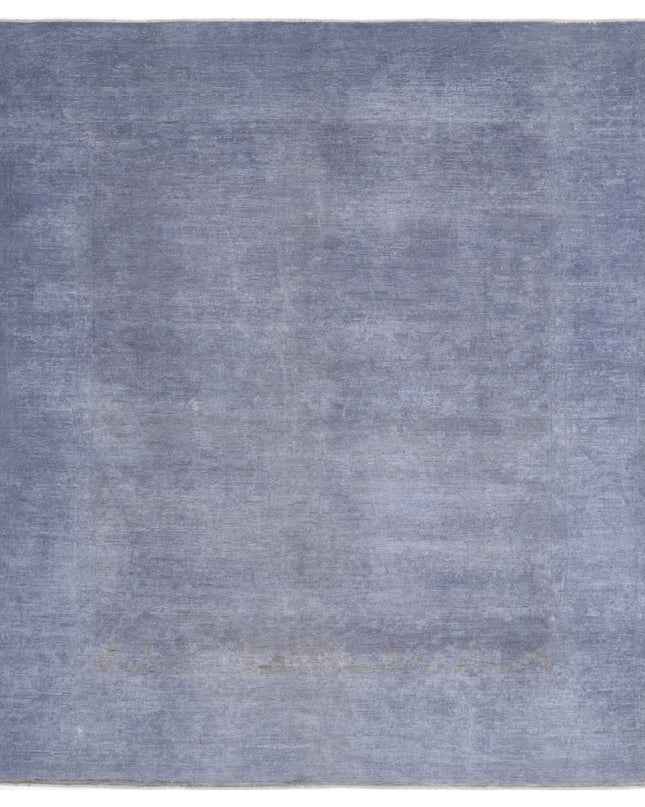 Overdye 8' 0" X 9' 0" Hand Knotted Wool Rug 8' 0" X 9' 0" (244 X 274) / Grey / Wool
