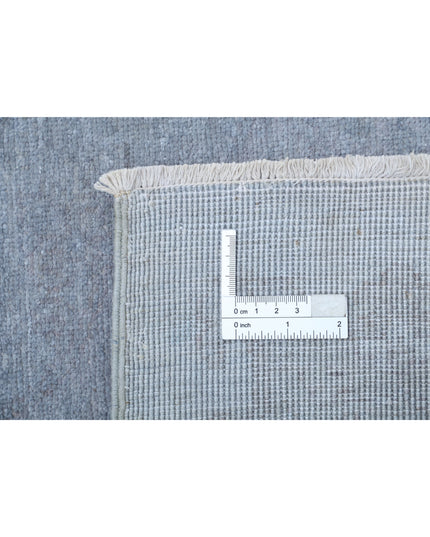 Overdye 8' 1" X 10' 1" Hand Knotted Wool Rug 8' 1" X 10' 1" (246 X 307) / Grey / Wool