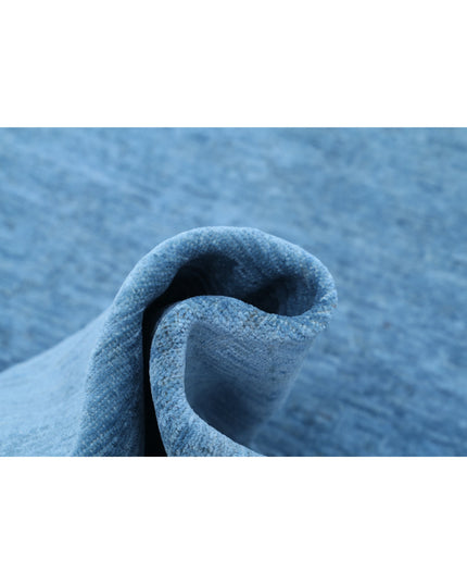 Overdye 6' 0" X 8' 5" Hand Knotted Wool Rug 6' 0" X 8' 5" (183 X 257) / Blue / Wool