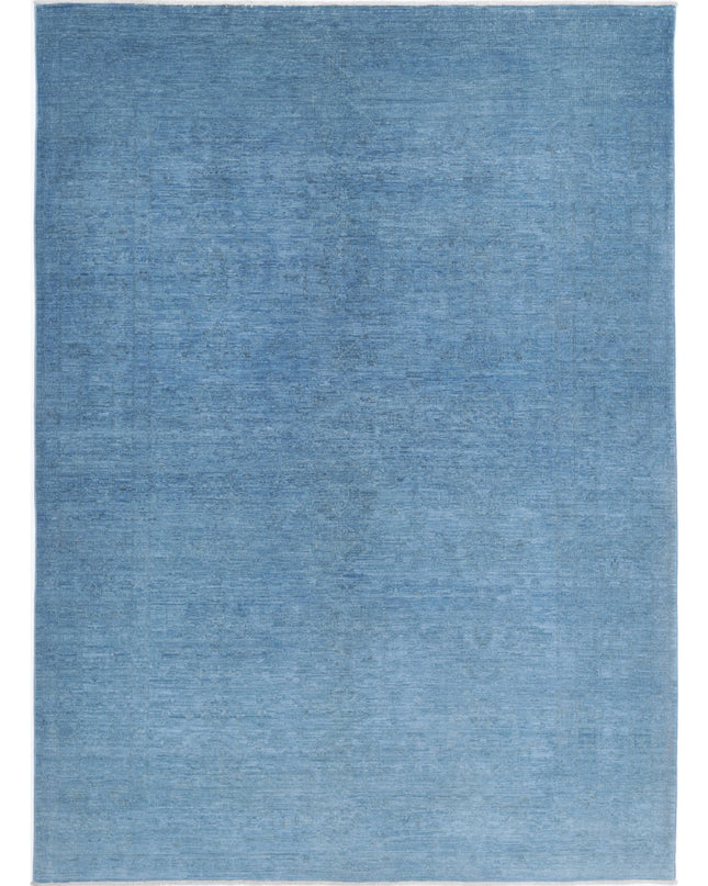 Overdye 6' 0" X 8' 5" Hand Knotted Wool Rug 6' 0" X 8' 5" (183 X 257) / Blue / Wool