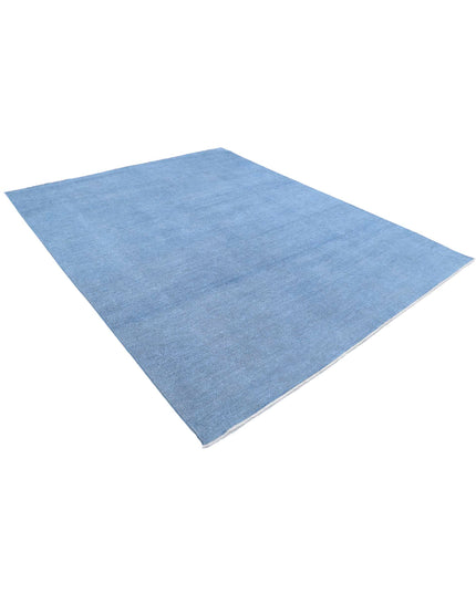 Overdye 7' 10" X 9' 7" Hand Knotted Wool Rug 7' 10" X 9' 7" (239 X 292) / Blue / Wool