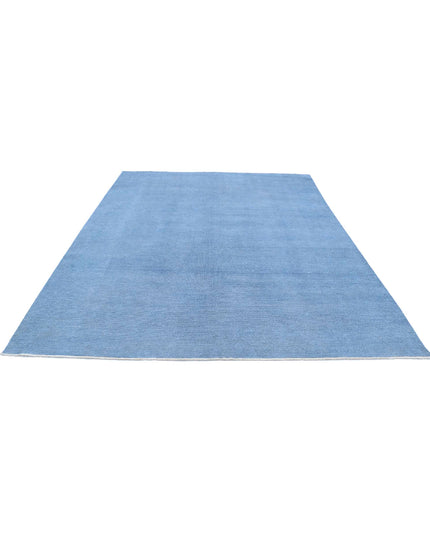 Overdye 7' 10" X 9' 7" Hand Knotted Wool Rug 7' 10" X 9' 7" (239 X 292) / Blue / Wool