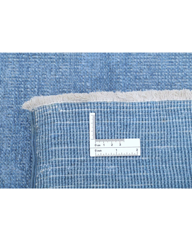 Overdye 7' 10" X 9' 7" Hand Knotted Wool Rug 7' 10" X 9' 7" (239 X 292) / Blue / Wool