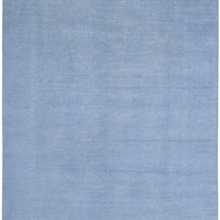 Overdye 7' 10" X 9' 7" Hand Knotted Wool Rug 7' 10" X 9' 7" (239 X 292) / Blue / Wool