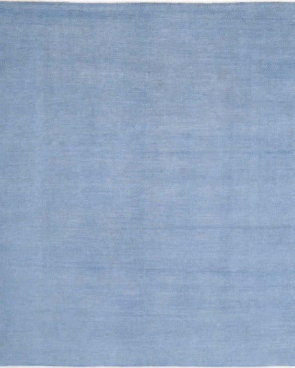 Overdye 7' 10" X 9' 7" Hand Knotted Wool Rug 7' 10" X 9' 7" (239 X 292) / Blue / Wool