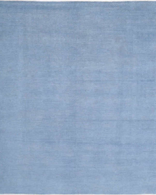 Overdye 7' 10" X 9' 7" Hand Knotted Wool Rug 7' 10" X 9' 7" (239 X 292) / Blue / Wool