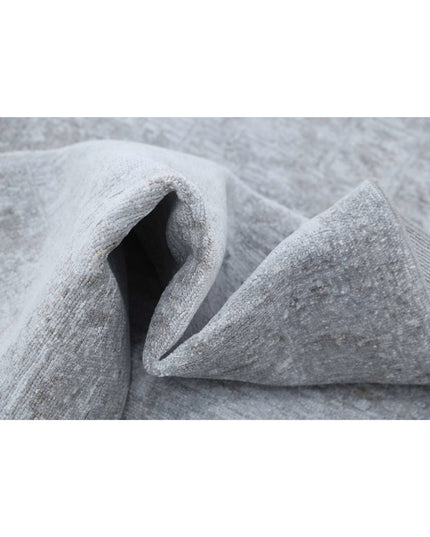 Overdye 2' 6" X 9' 7" Hand Knotted Wool Rug 2' 6" X 9' 7" (76 X 292) / Grey / Wool