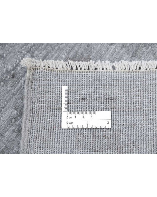 Overdye 2' 6" X 9' 7" Hand Knotted Wool Rug 2' 6" X 9' 7" (76 X 292) / Grey / Wool