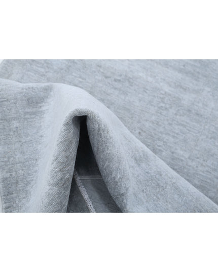 Overdye 2' 5" X 10' 0" Hand Knotted Wool Rug 2' 5" X 10' 0" (74 X 305) / Grey / Wool