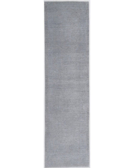 Overdye 2' 5" X 10' 0" Hand Knotted Wool Rug 2' 5" X 10' 0" (74 X 305) / Grey / Wool