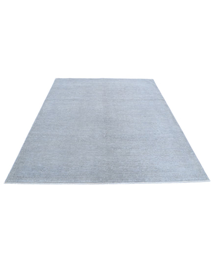 Overdye 6' 1" X 8' 3" Hand Knotted Wool Rug 6' 1" X 8' 3" (185 X 251) / Grey / Wool