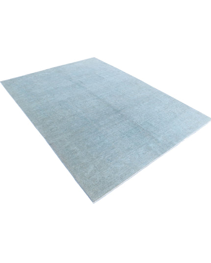 Overdye 6' 0" X 8' 2" Hand Knotted Wool Rug 6' 0" X 8' 2" (183 X 249) / Grey / Wool