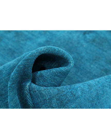 Overdye 5' 5" X 7' 6" Hand Knotted Wool Rug 5' 5" X 7' 6" (165 X 229) / Teal / Wool