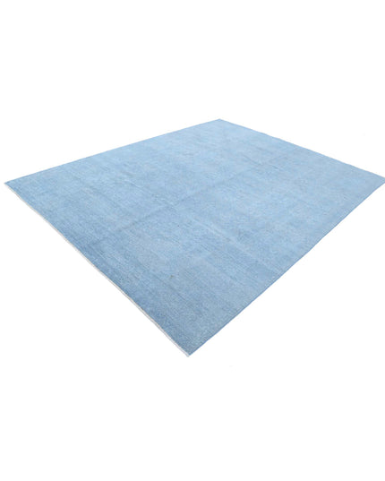 Overdye 7' 10" X 10' 1" Hand Knotted Wool Rug 7' 10" X 10' 1" (239 X 307) / Blue / Wool