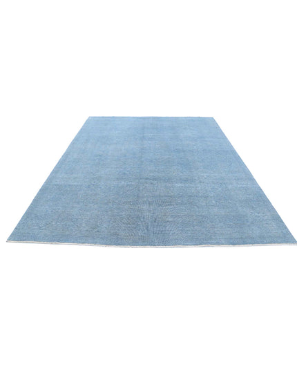 Overdye 7' 10" X 10' 1" Hand Knotted Wool Rug 7' 10" X 10' 1" (239 X 307) / Blue / Wool