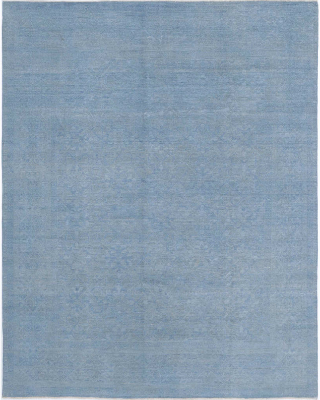 Overdye 7' 10" X 10' 1" Hand Knotted Wool Rug 7' 10" X 10' 1" (239 X 307) / Blue / Wool
