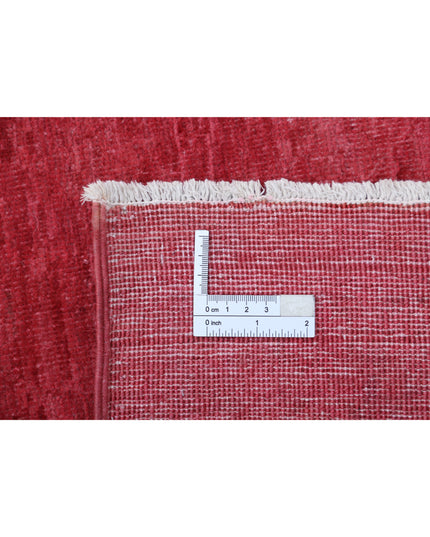 Overdye 9' 8" X 12' 6" Hand Knotted Wool Rug 9' 8" X 12' 6" (295 X 381) / Red / Wool