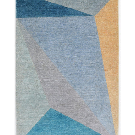 Overdye 2' 10" X 4' 3" Hand Knotted Wool Rug 2' 10" X 4' 3" (86 X 130) / Blue / Wool